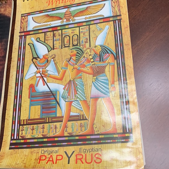 2 Spiral Papyrus Writing Notepads ~ Art ~ Stationary - Picture 3 of 7